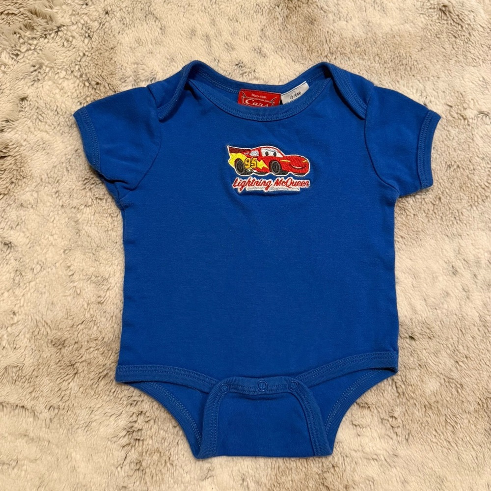 Disneys Cars Baby Embroidered One Piece Size 3-6 Months